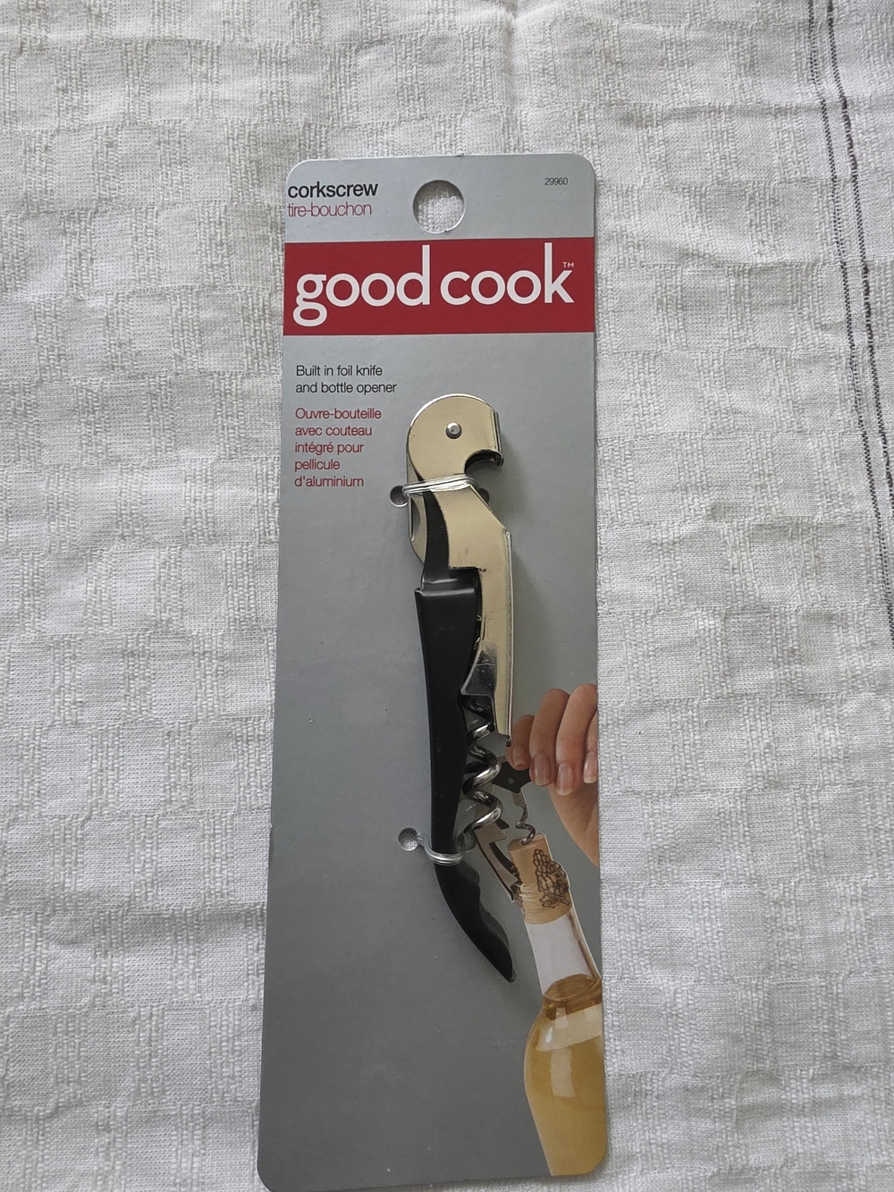 Good Cook Black Corkscrew and Bottle Opener
